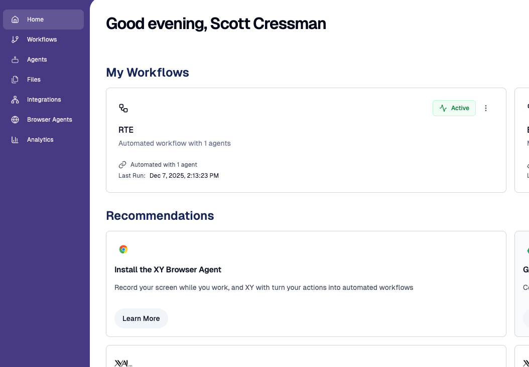 Home Screen Recommendations
