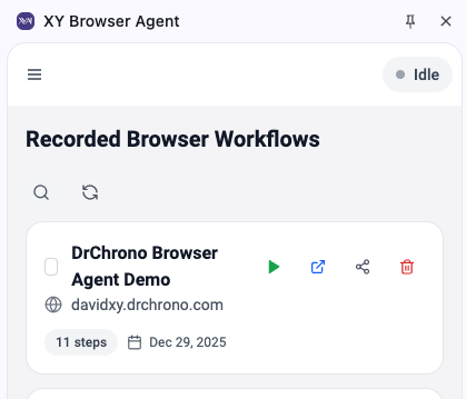Recorded Browser Workflows